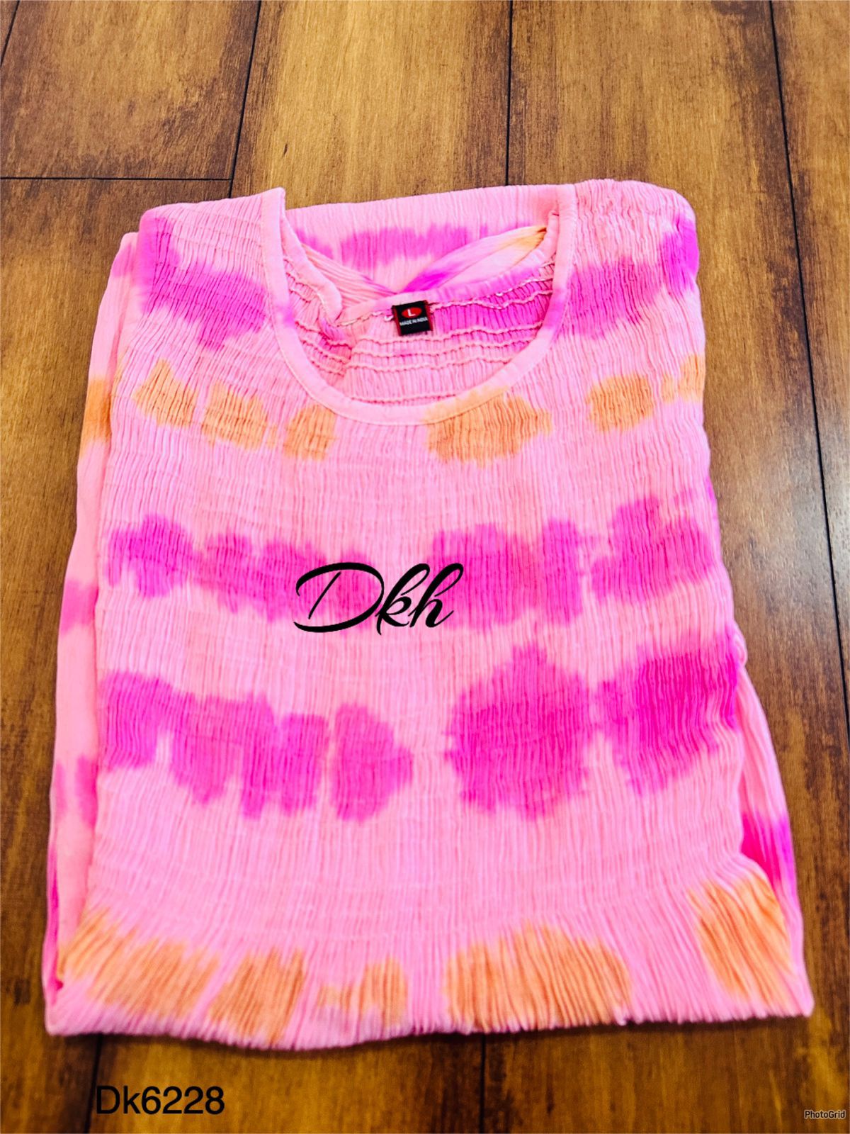 Premium rayon tie dye Dk6228