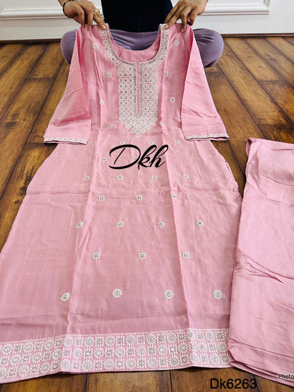 Premium cotton silk 3 pc suit Dk6263