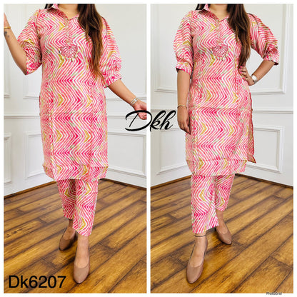 Premium maslin 2 pc suit Dk6207