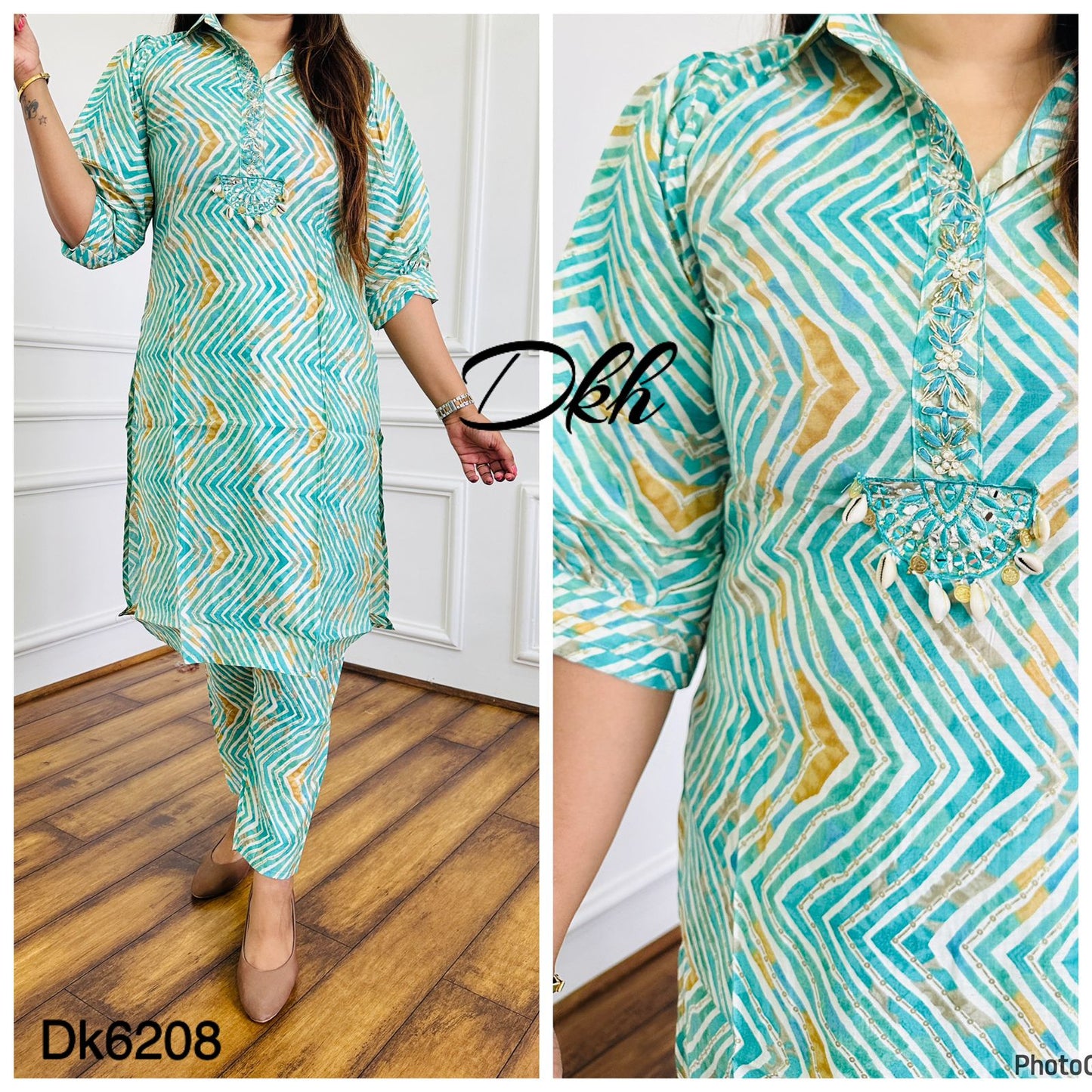 Premium maslin 2 pc suit DK6208