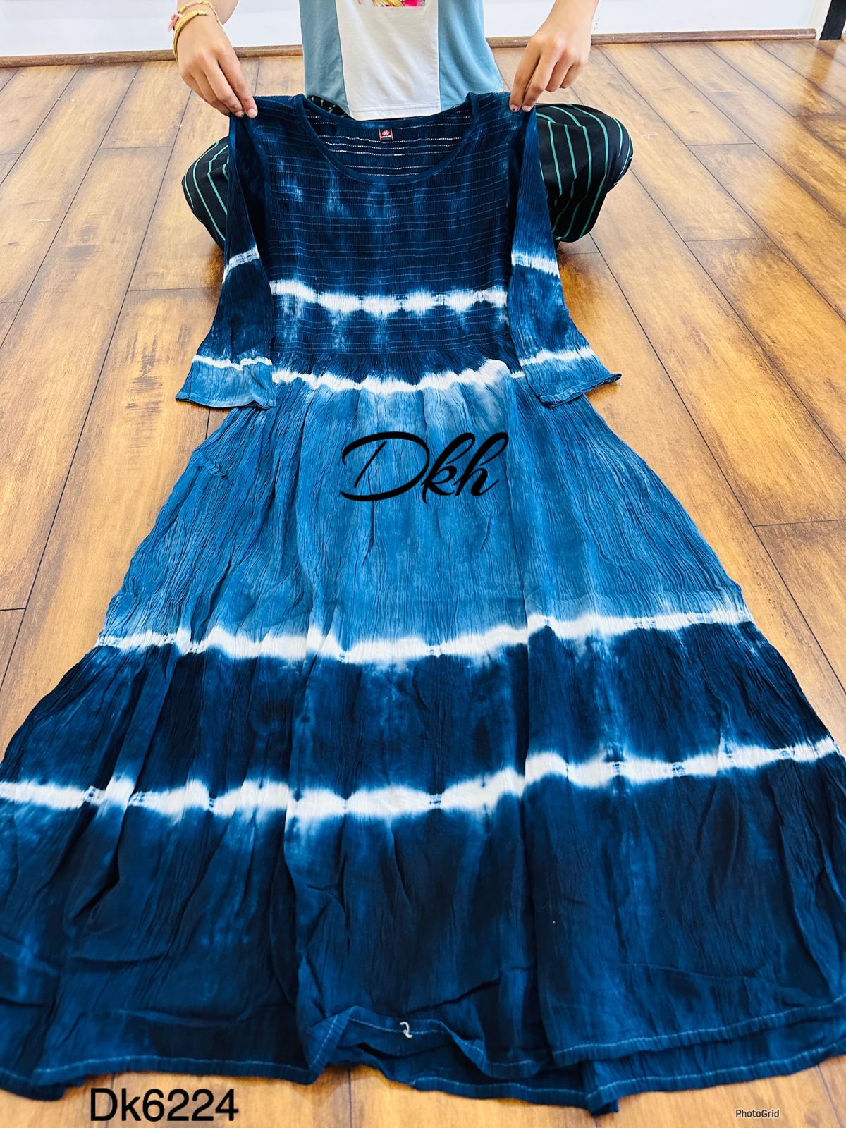 Premium rayon beautifully printed tunic dress Dk6224