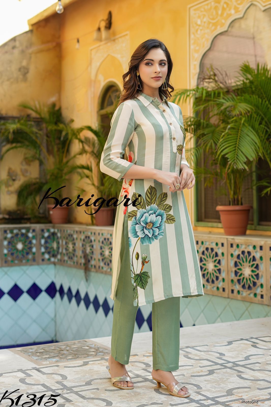 Summer delight 2 pc kurti pan K1315