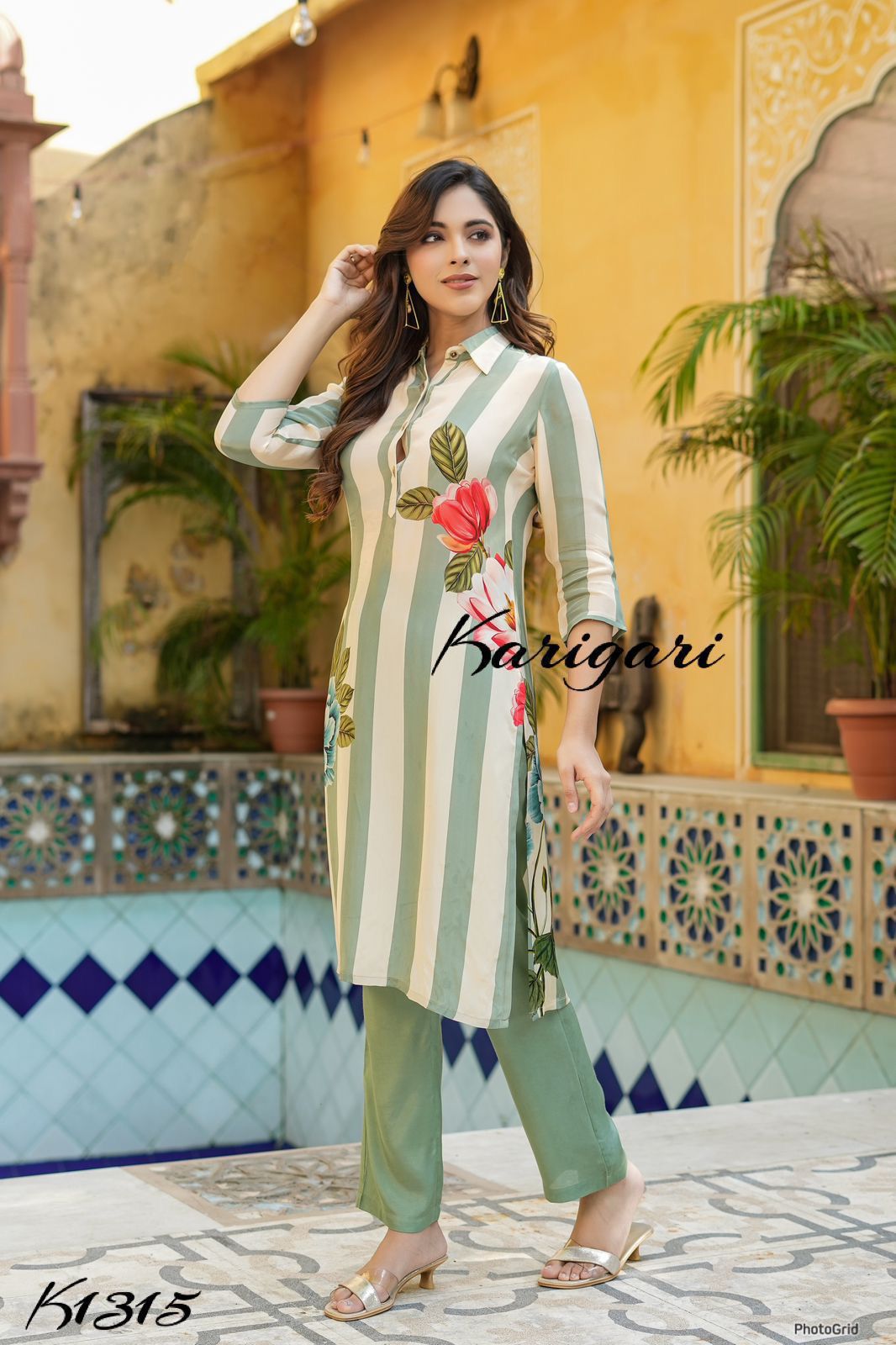 Summer delight 2 pc kurti pan K1315