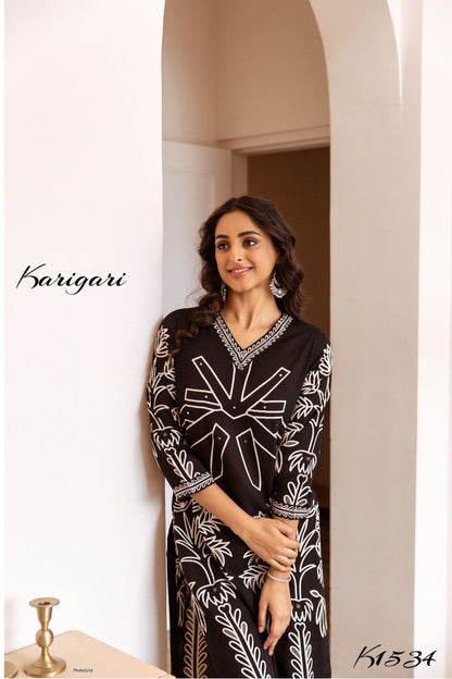 karigari by DKH k1534 Premium German rayon 2 pc