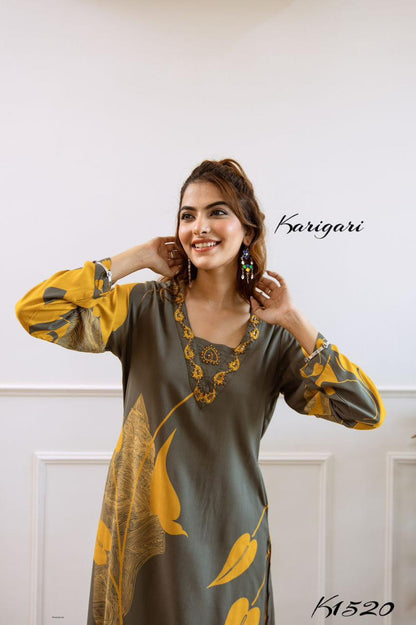 karigari by Dkh k1520 Premium German rayon 2 pc plazzo set