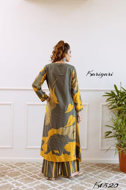 karigari by Dkh k1520 Premium German rayon 2 pc plazzo set