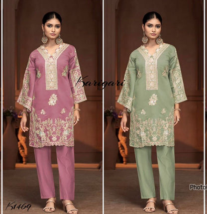 karigari by DKH k1469  Premium maslin coord set