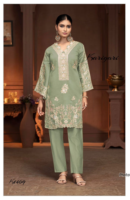 karigari by DKH k1469  Premium maslin coord set