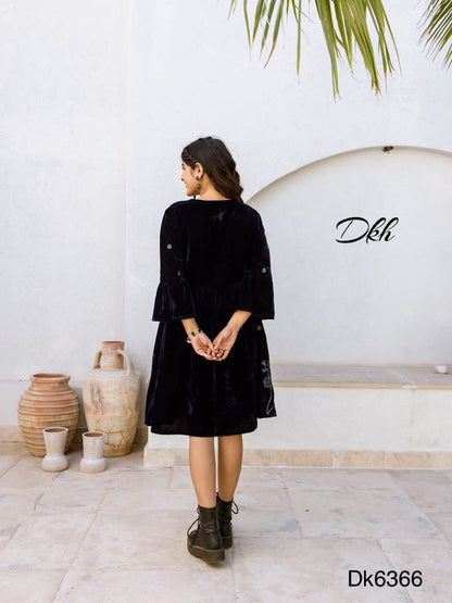 DKH Dk6366  Premium velvet tunic