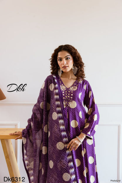 DKH Dk6312  Premium German rayon 3 pc suit set