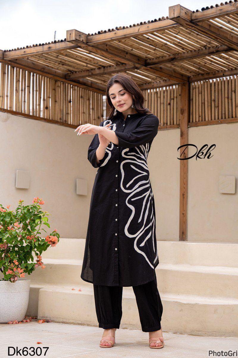 DKH Dk6307  Premium cotton coord set