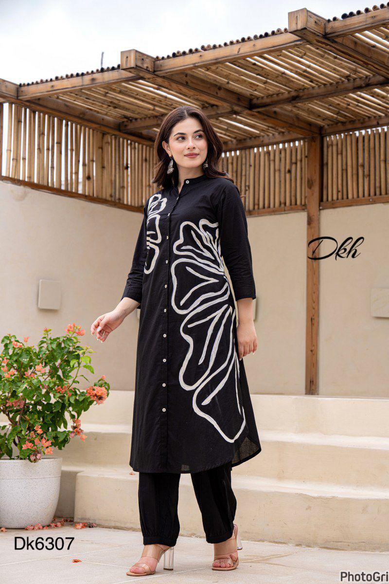 DKH Dk6307  Premium cotton coord set