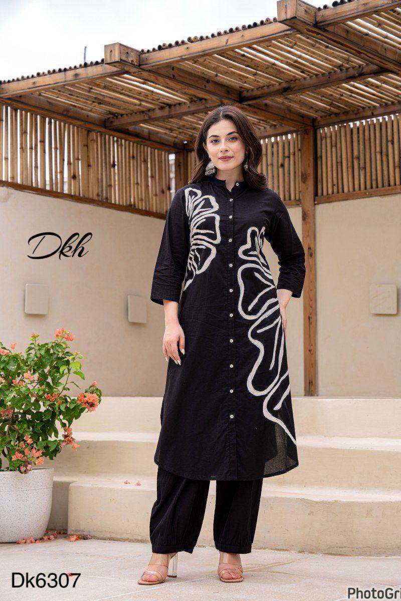 DKH Dk6307  Premium cotton coord set