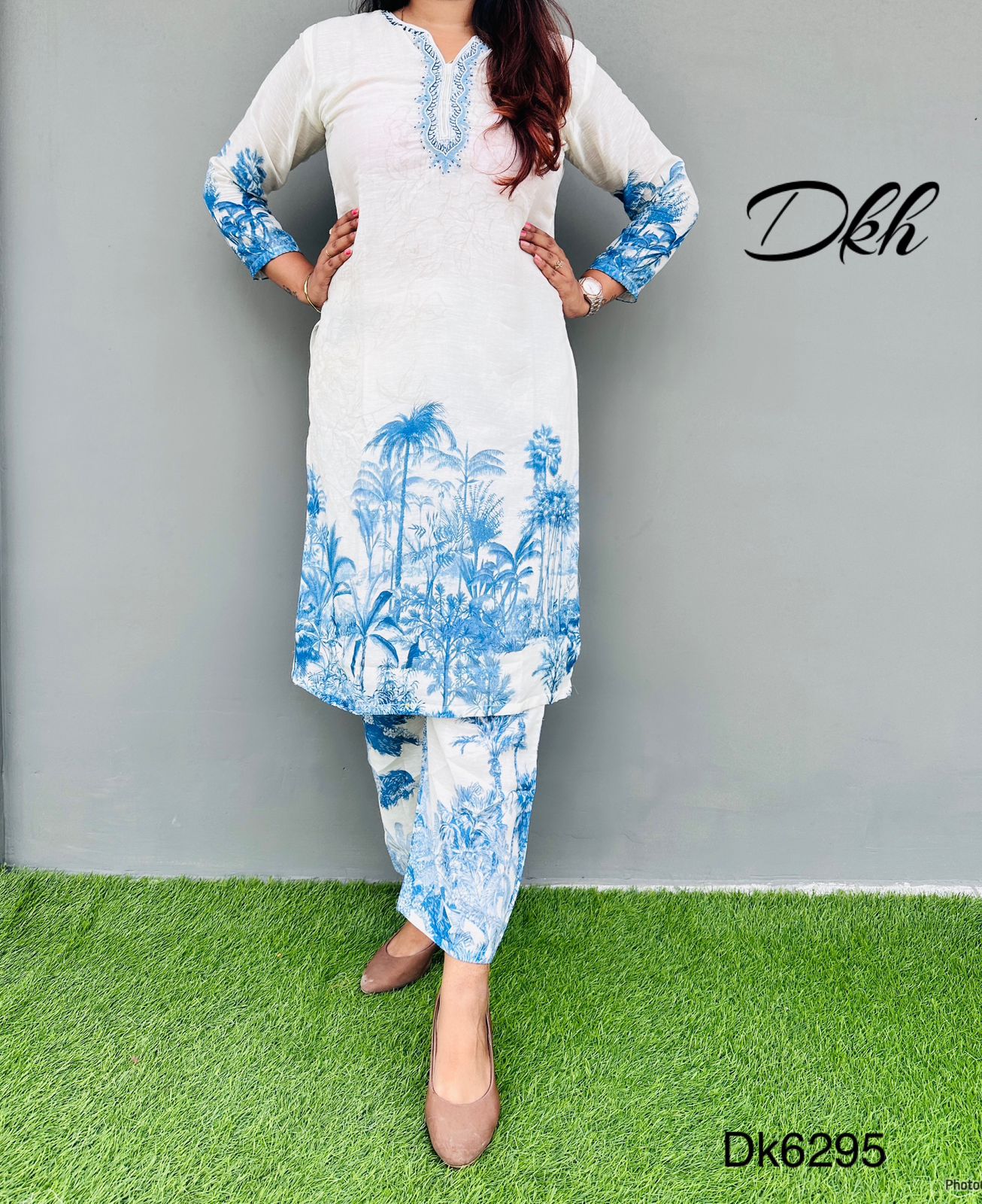 DKH DK6295  Premium pure linen coord set