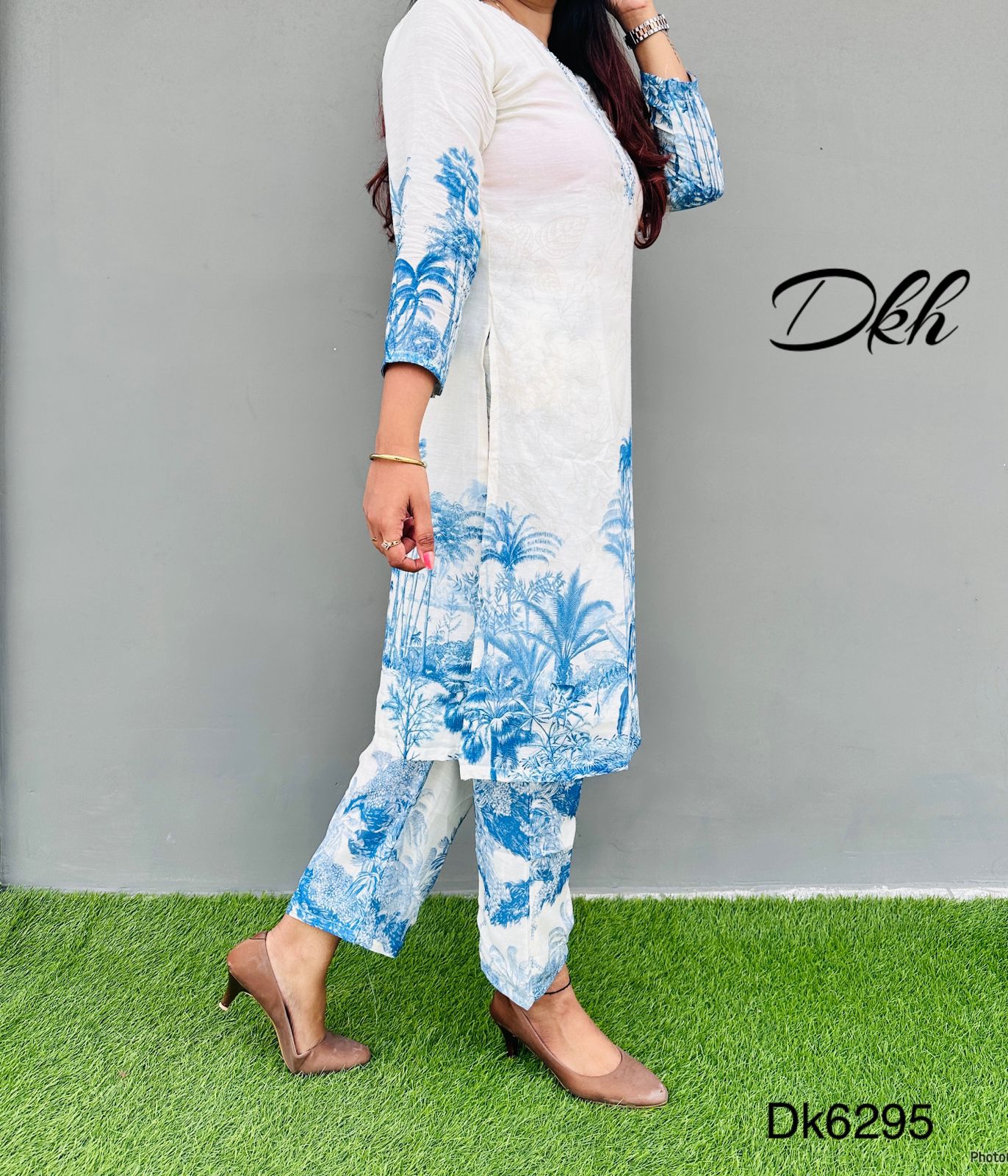 DKH DK6295  Premium pure linen coord set