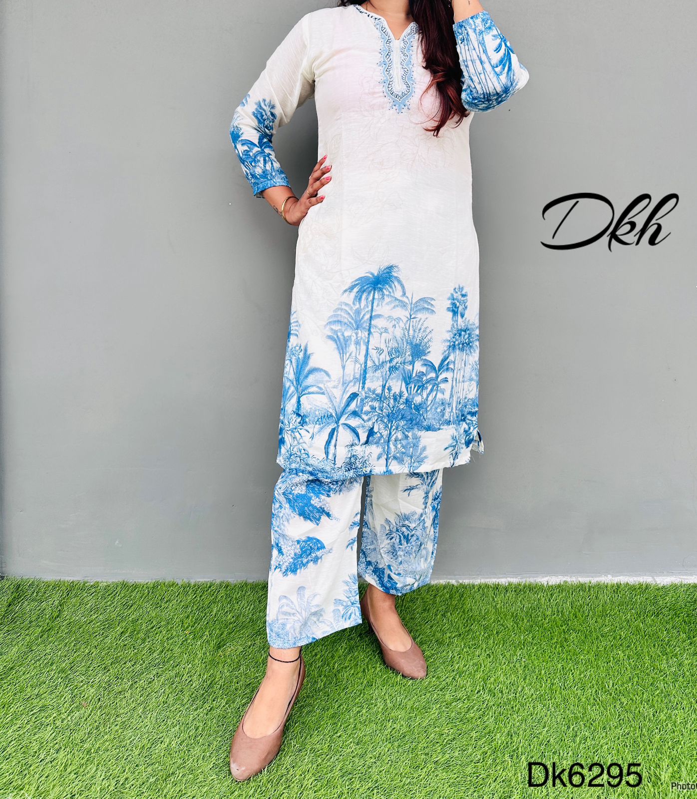 DKH DK6295  Premium pure linen coord set