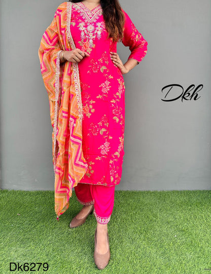 DkH dk6269  Premium pure silk 3 pc suit set