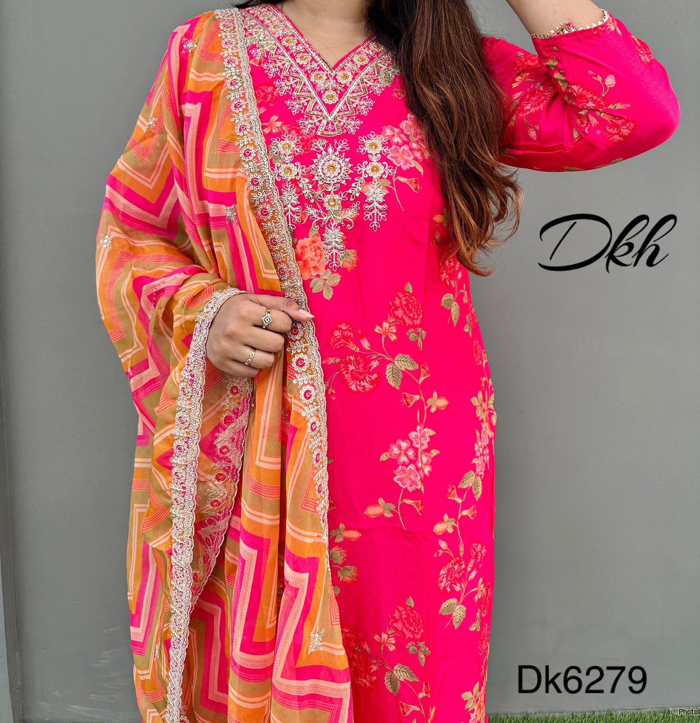 DkH dk6269  Premium pure silk 3 pc suit set