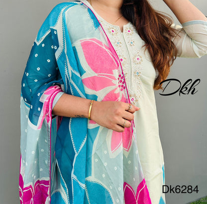 DKH Dk6284  Premium pure silk 3 pc suit set