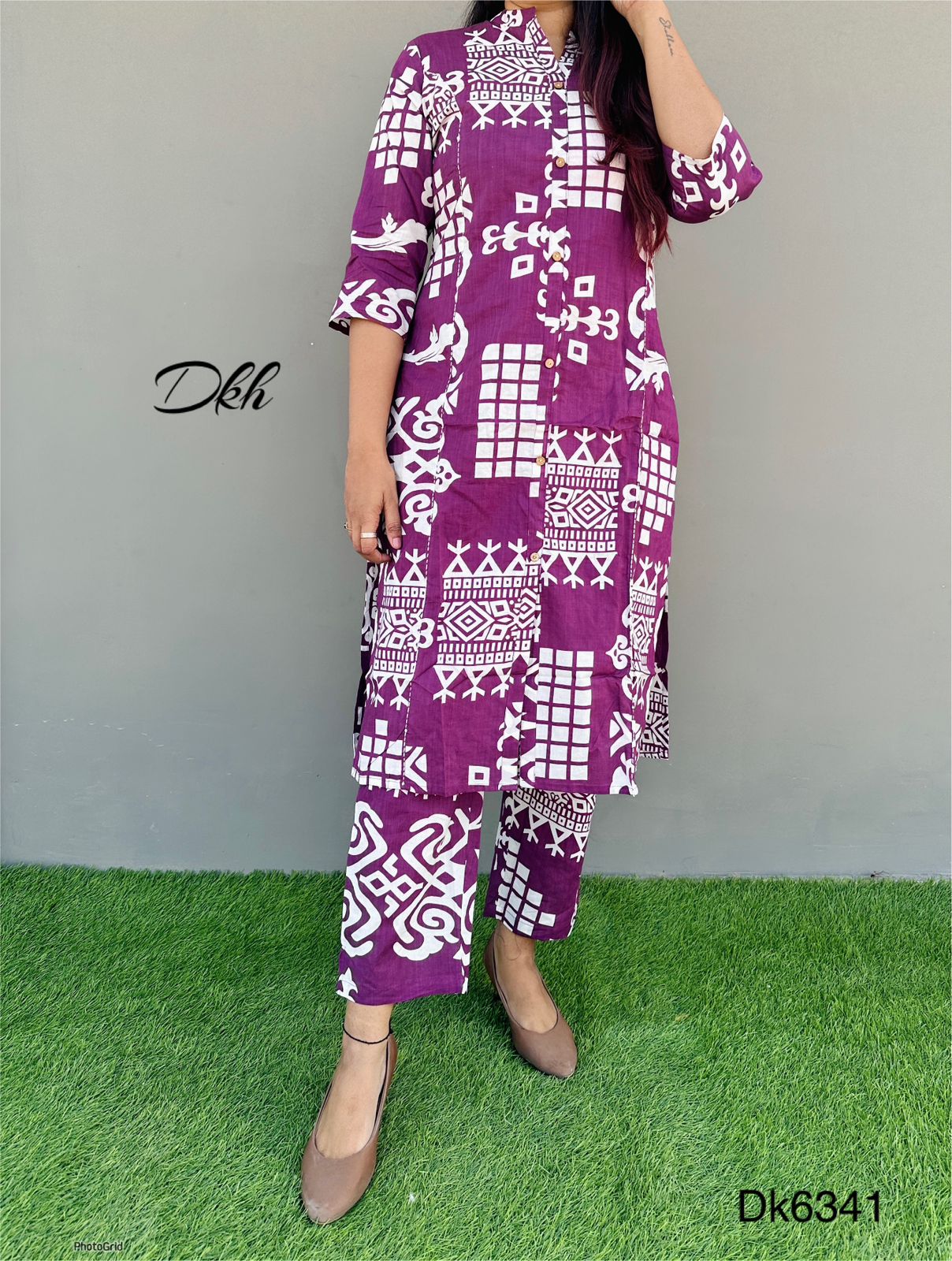 DKH Dk6341  Premium cotton 2 pc set