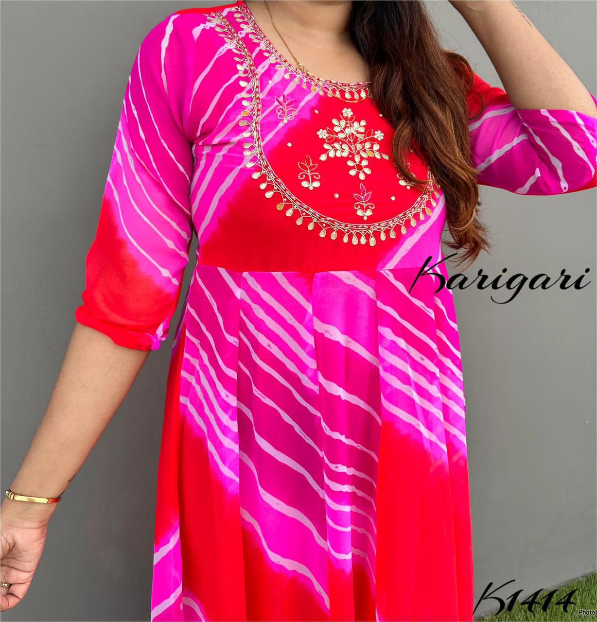 Karigari by DKH k1414  Premium georgette gown