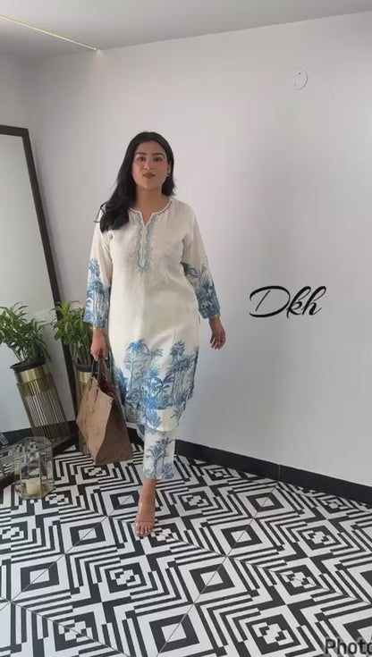 DKH DK6295  Premium pure linen coord set